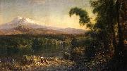 Frederic Edwin Church Figures in an Ecuadorian Landscape oil painting reproduction